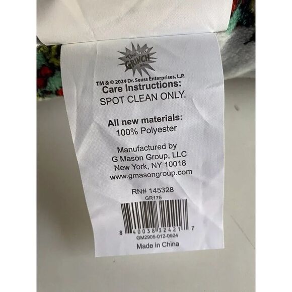 Dr. Seuss The Grinch And Max Dog Pet BED Super Soft Christmas 36 X 27 X 3” NEW - Picture 16 of 16